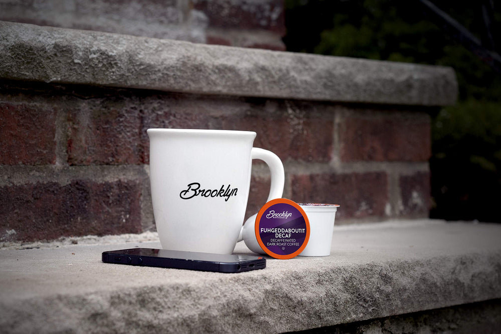 Keurig 2.0 compatible brewing with Brooklyn Beans Fuhgeddaboutit Decaf