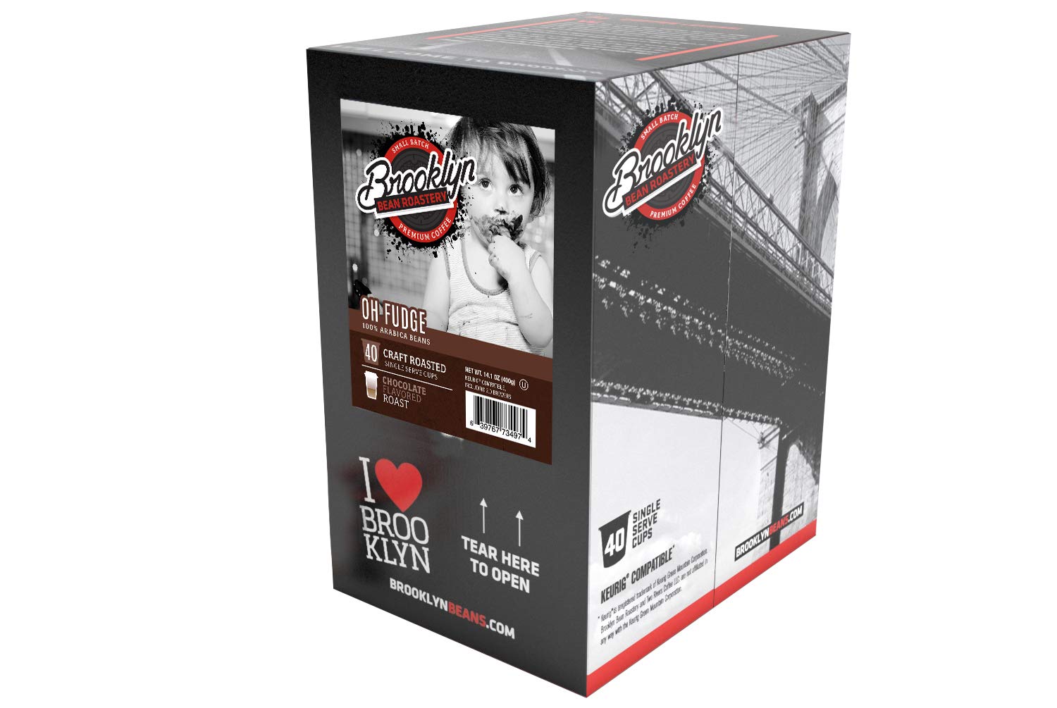 Steaming cup of Brooklyn Beans Oh Fudge reveals a dessert-inspired aroma.