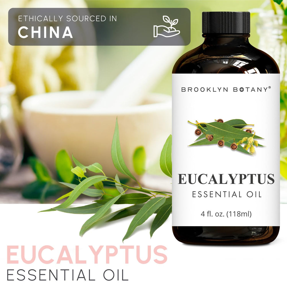 Brooklyn Botany Eucalyptus Oil amber bottle highlighting UV protection