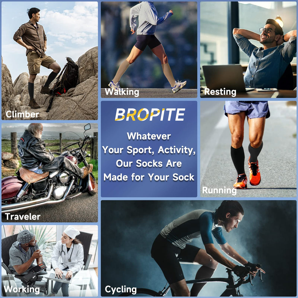 Bropite zippered design ensures snug fit and easy wear
