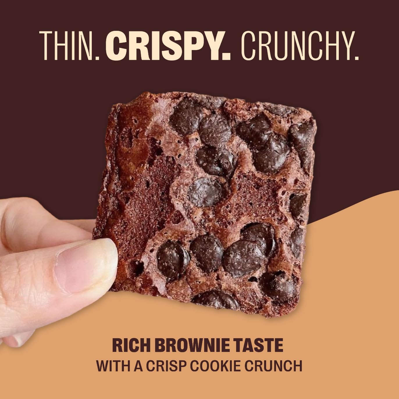 Stacked family-pack of Brownie Brittle Original Chocolate Chip for parties and pantry storage.