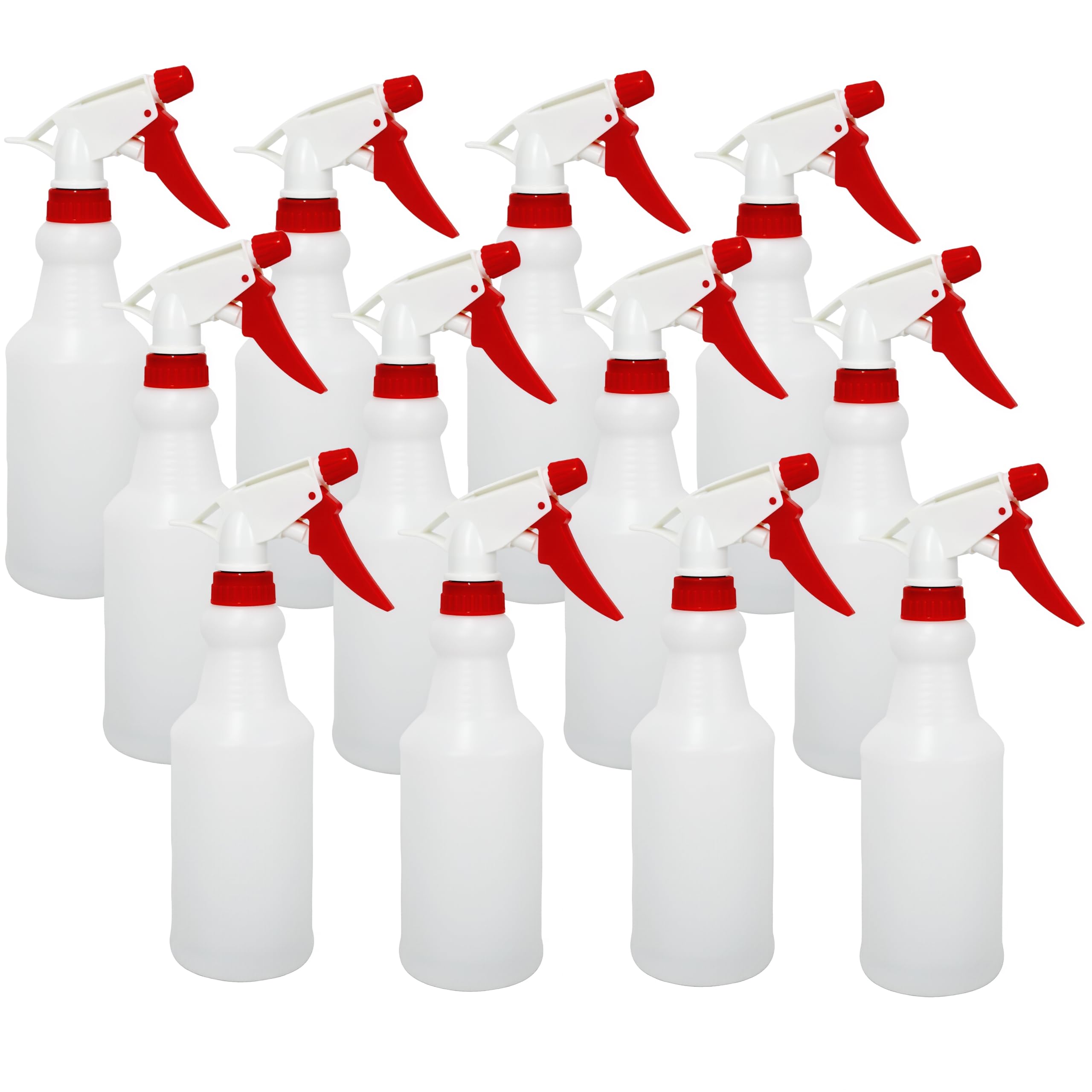 Brsazee 12-pack 16oz bottles for reliable misting in plants and hair care.