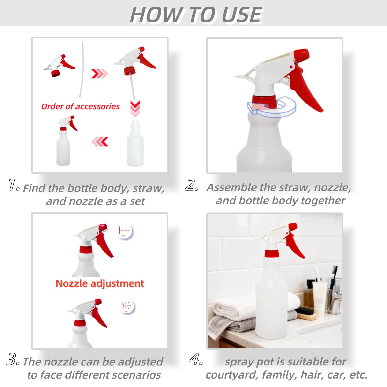 Brsazee leak-proof screw-on cap keeps liquids contained during refills.