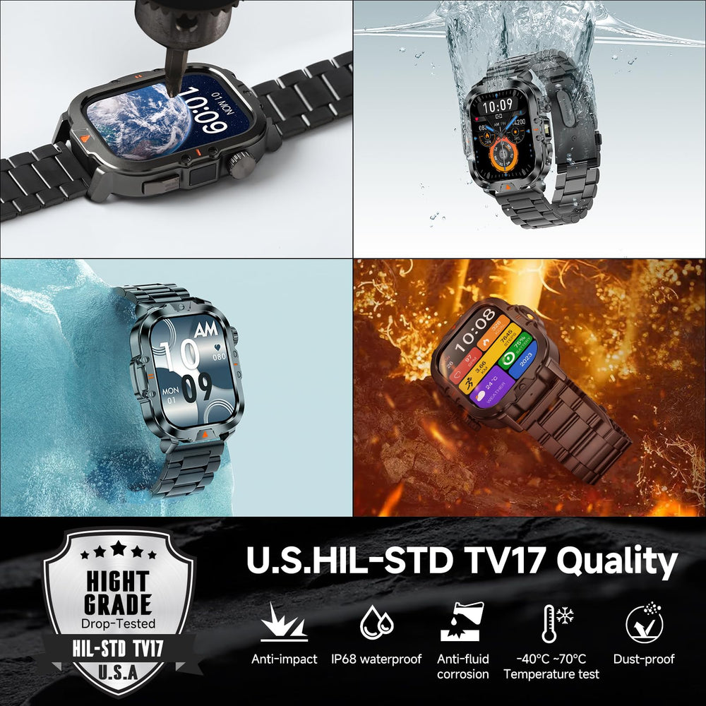 BRUBOSES smart watch men modes menu enables easy workout selection on the go