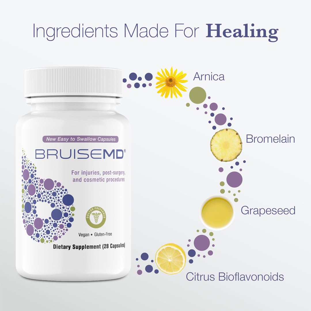 BruiseMD sprain-use scene illustrating potential recovery support with natural ingredients