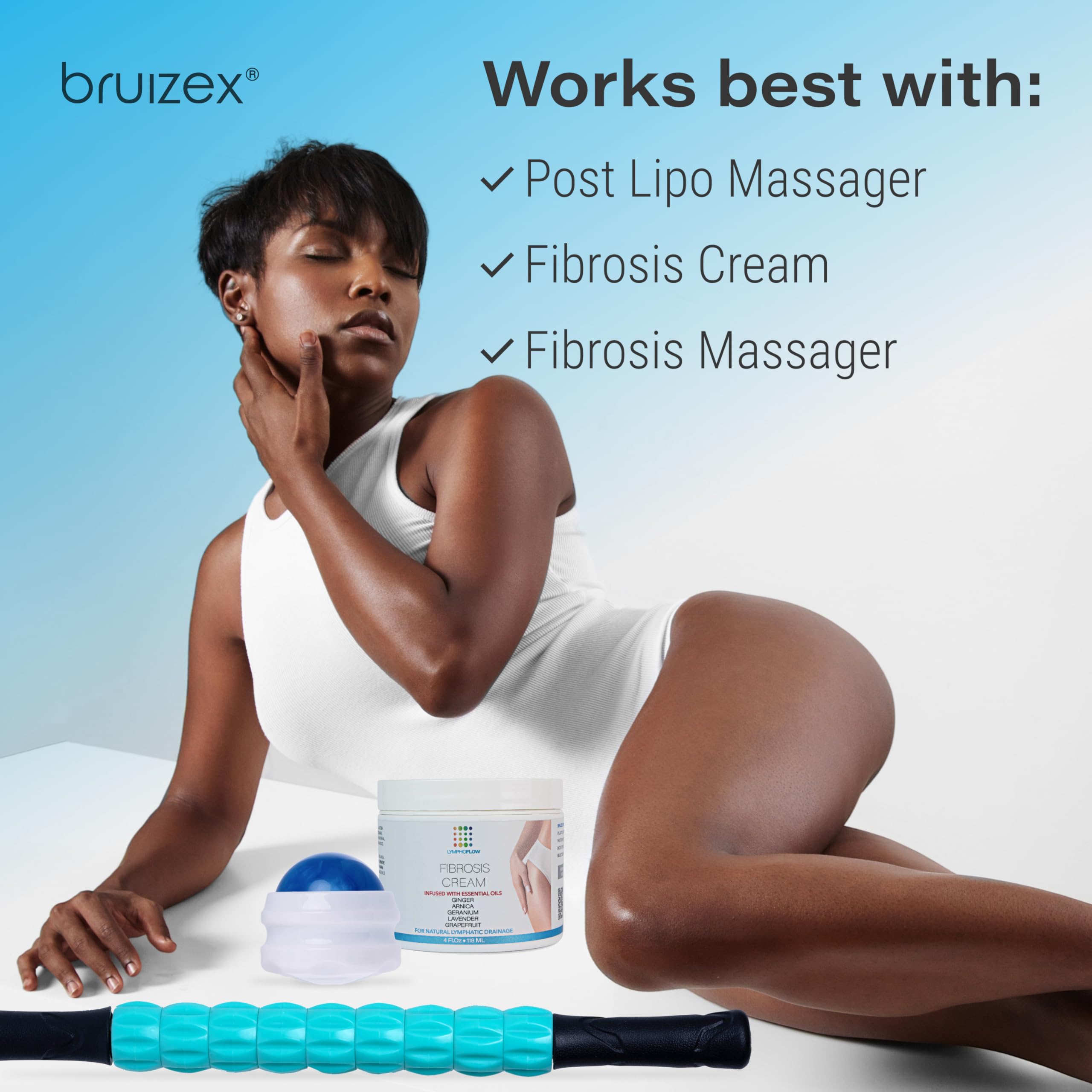 Bruizex 8.5oz bottle closeup with moisturizing formula.