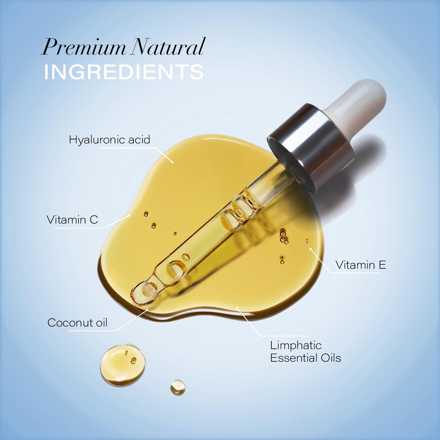 Bruizex face oil close-up showing silky absorption for dry skin