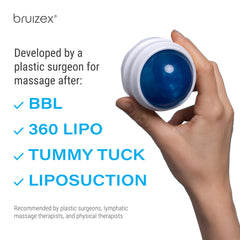 Bruizex Fibro Roller waist-focused design reduces swelling potential.
