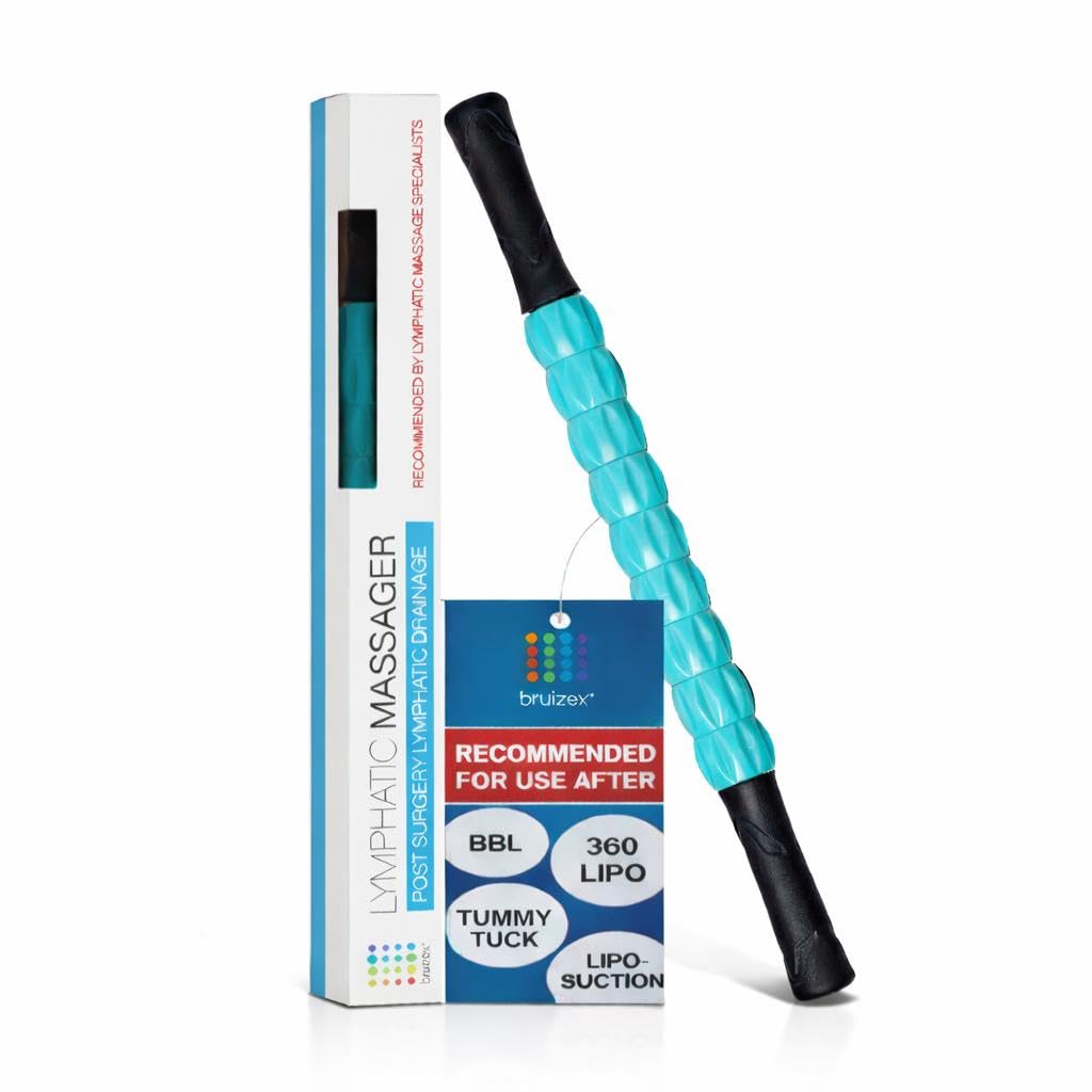 Bruizex Lymphatic Roller, front view, supports post-op lymph drainage