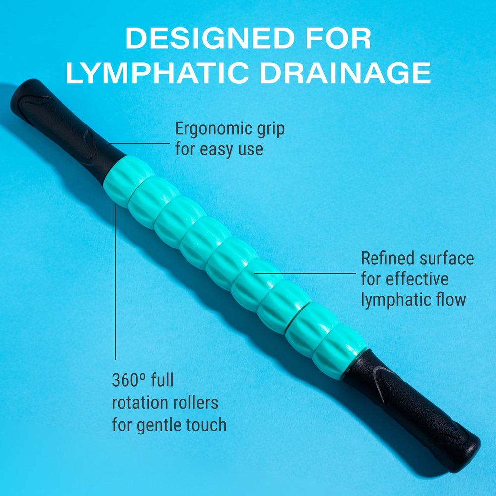 Bruizex Lymphatic Roller at waist area, designed for focused relief