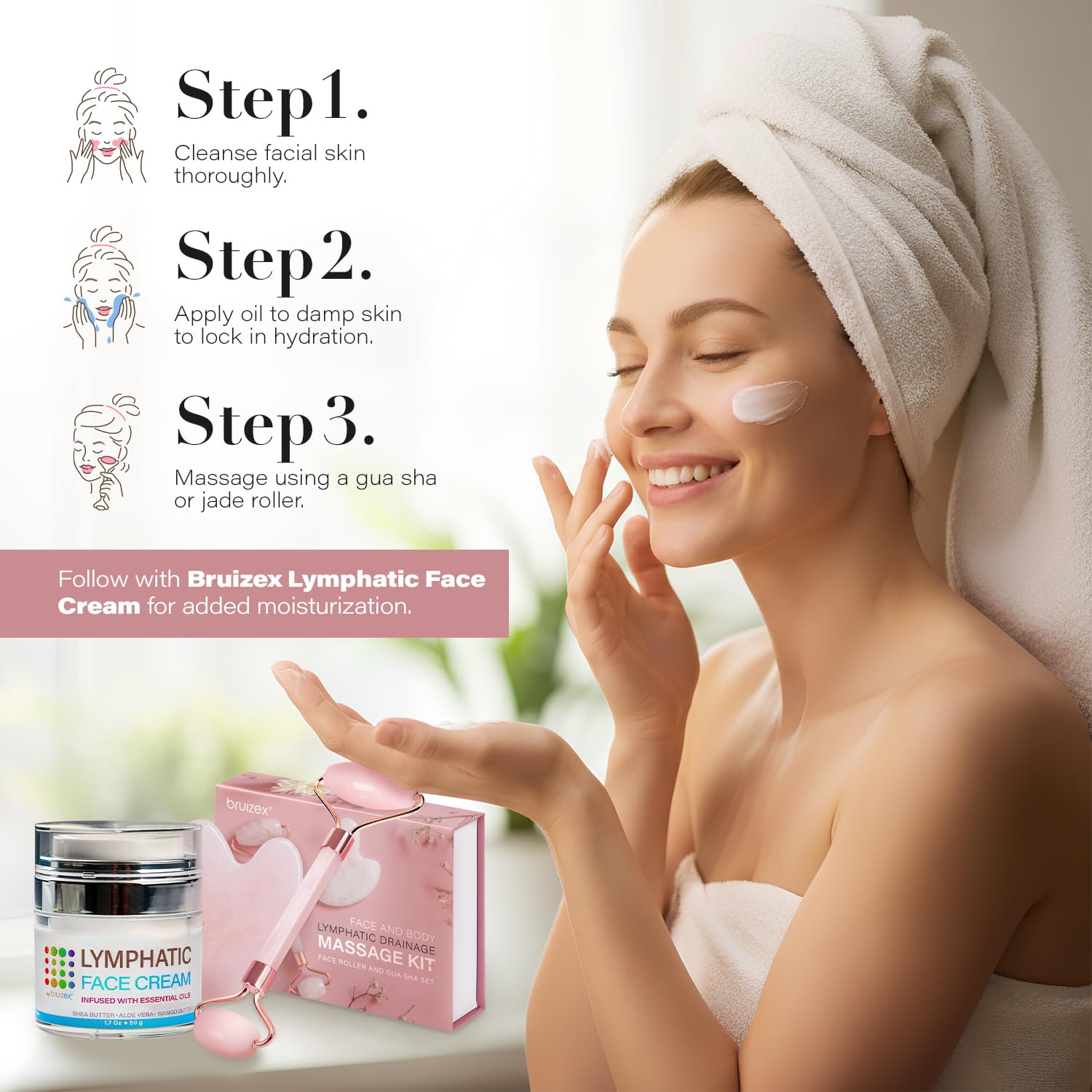 Bruizex oil enriched with hyaluronic acid and retinol for moisture support