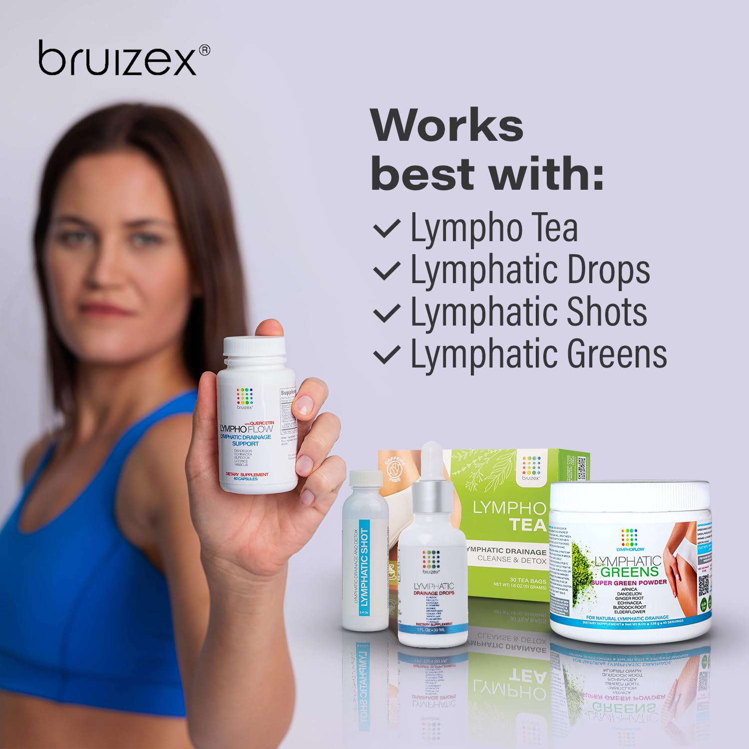 Bruizex swelling relief bath salts suggesting reduced swelling and comfort