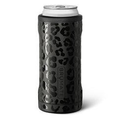BrüMate Hopsulator Slim onyx leopard close-up highlighting stylish cold-holding design.