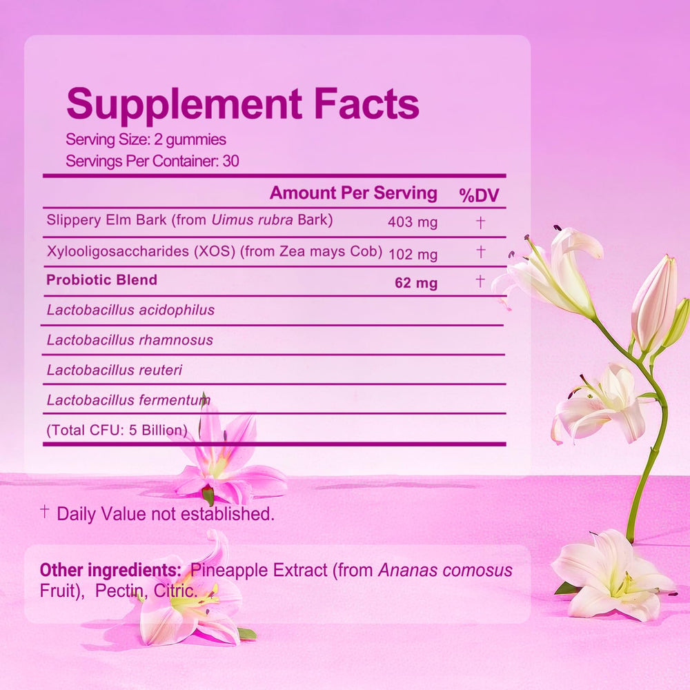 Brurtzexs pineapple-flavored gummies pack highlights tasty daily probiotic support.