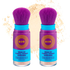 BOB KIDS SPF 30 brush-on bottle closeup highlights easy application for busy families.