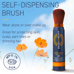 Brush On Block compact sunscreen fits in bags for daily reapplication.