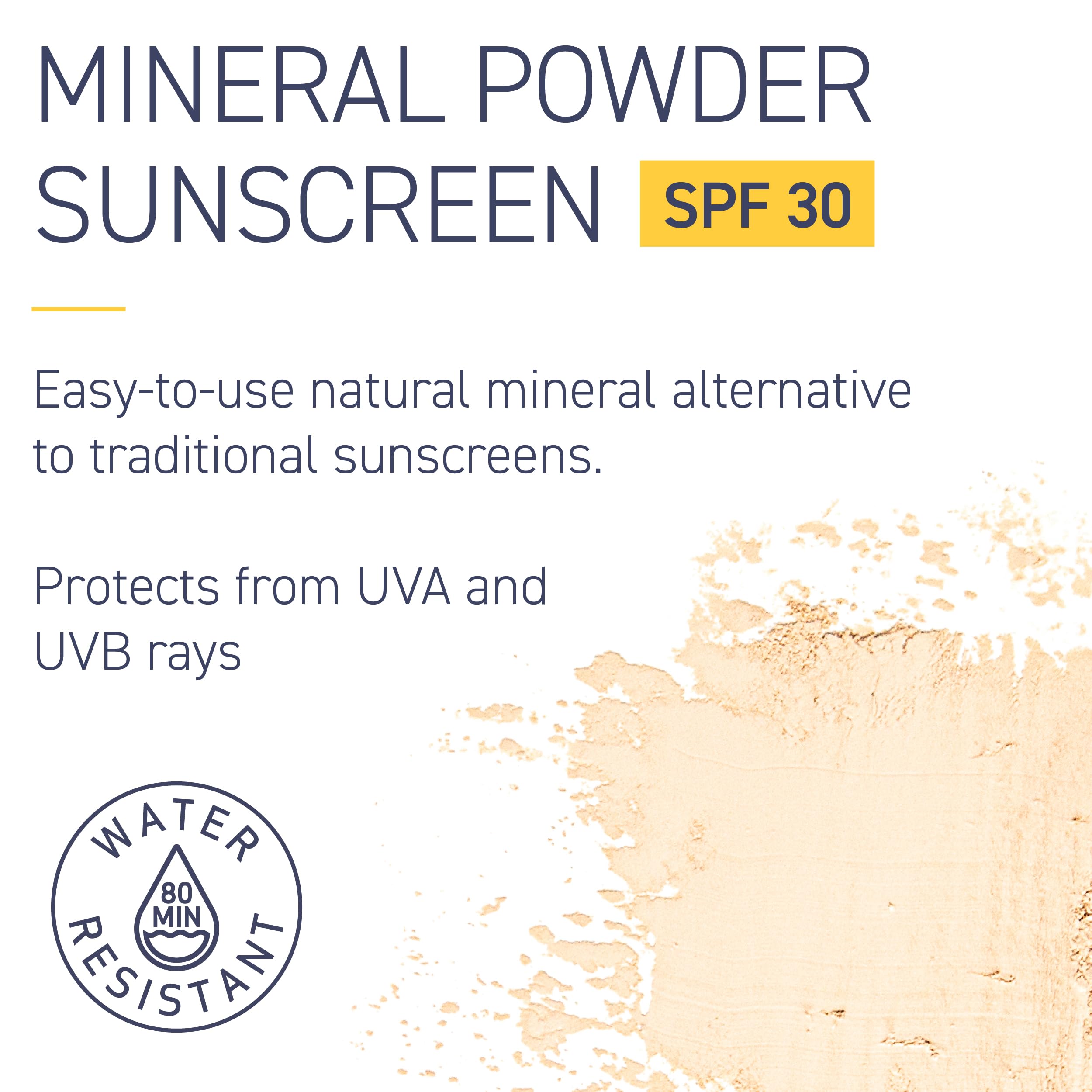 Brush On Block translucent mineral powder provides a sheer finish.