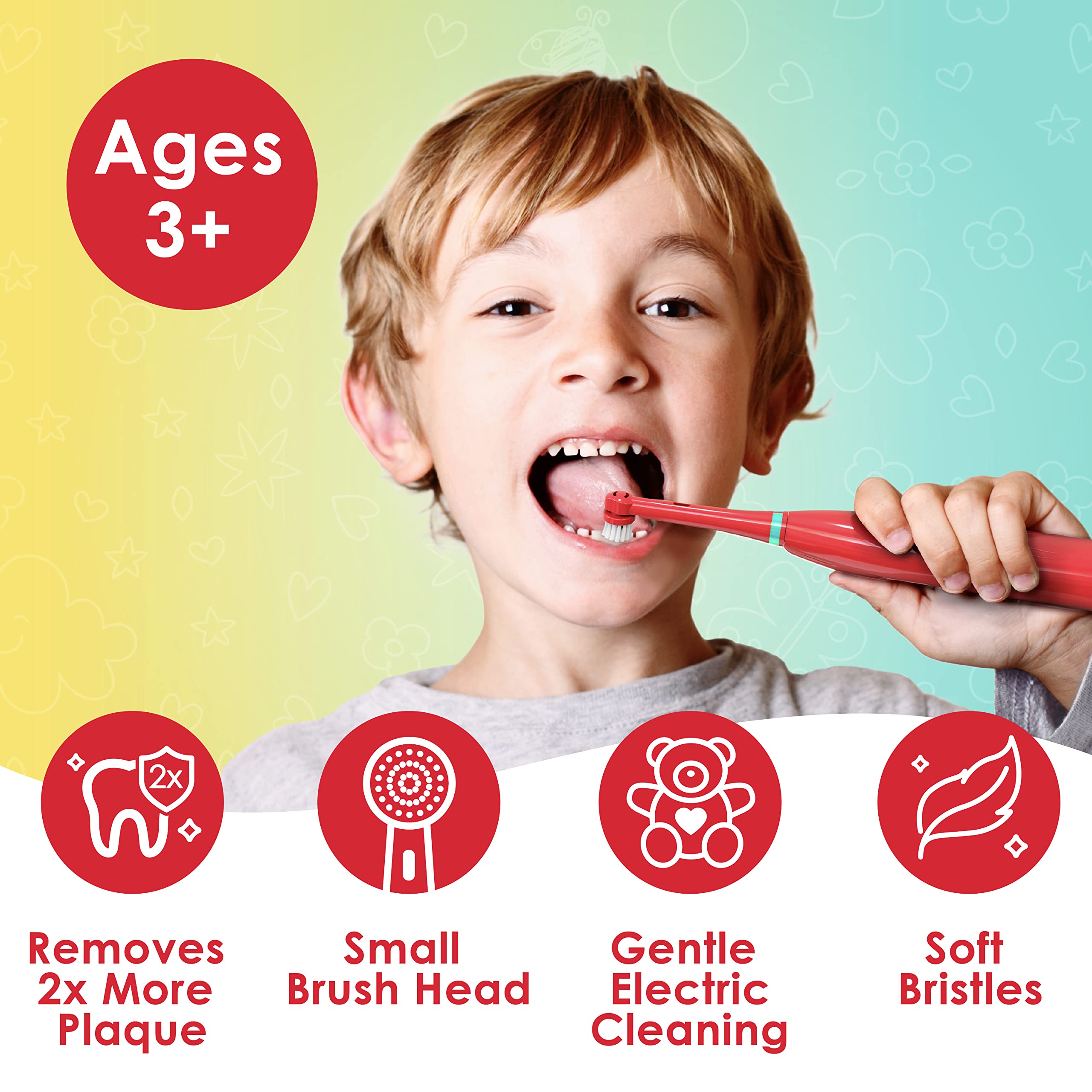 Brusheez replacement brush heads ensure consistent bristle performance and hygiene.