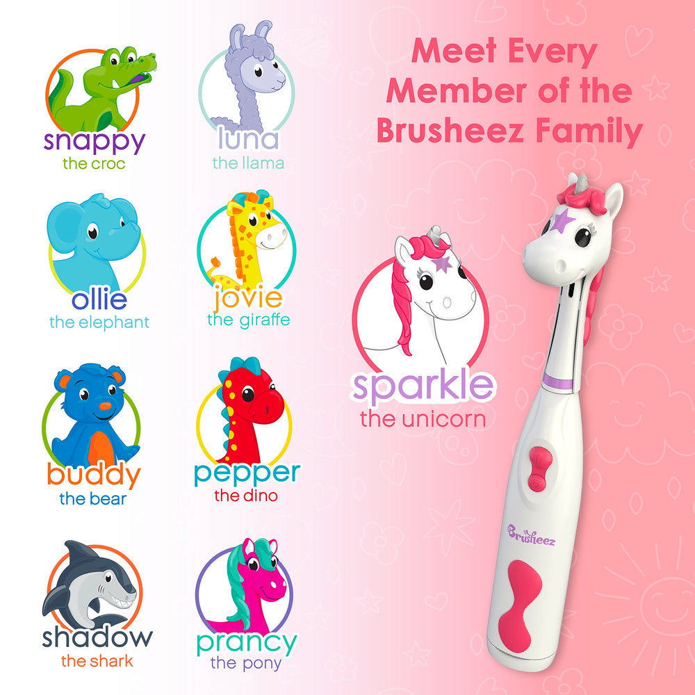 Brusheez Sparkle brush cover protects bristles during storage.