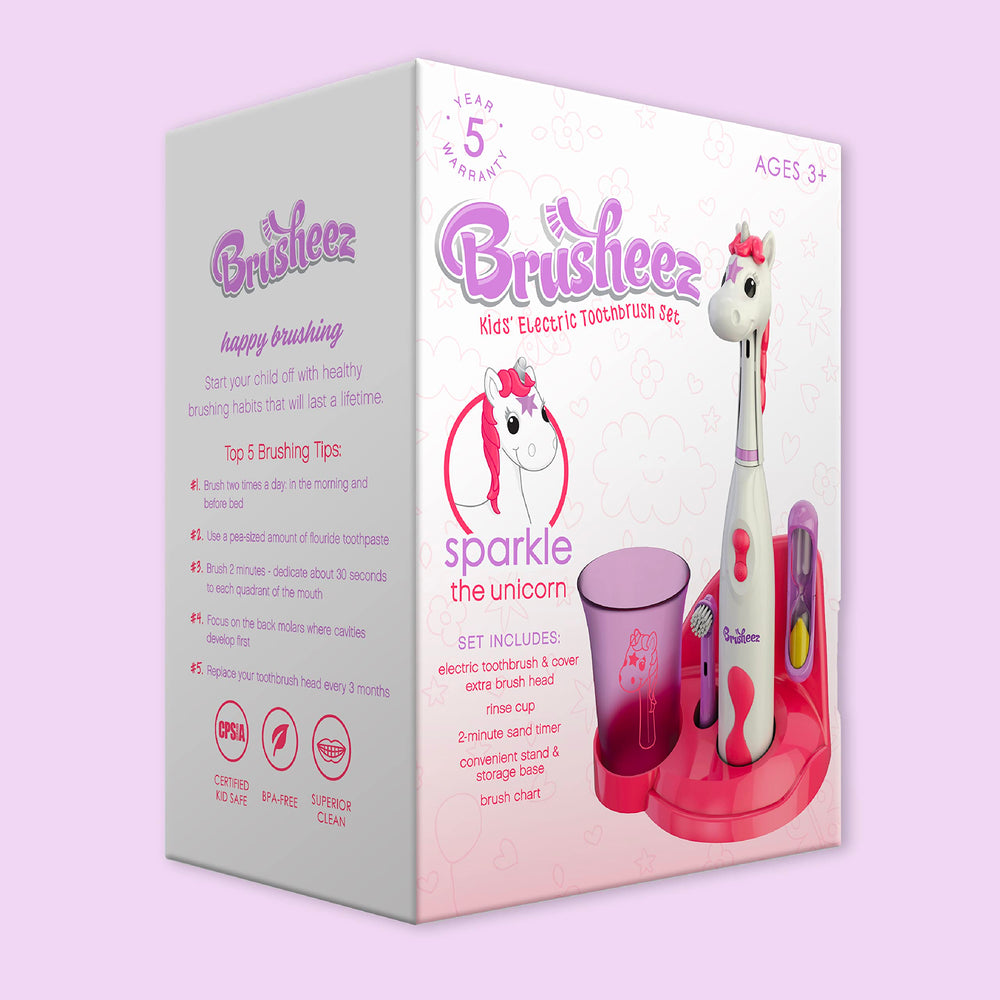 Brusheez Sparkle brushing chart motivates kids to brush daily.