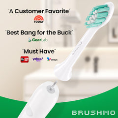 Brushmo BM928 compatible with Philips Sonicare click-on handles for easy replacements.