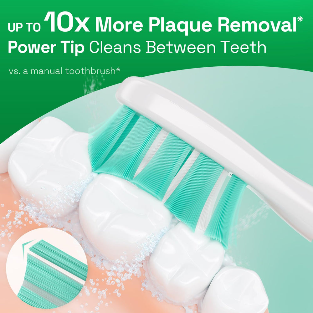 Brushmo BM928 features multiple contact points for thorough cleaning between teeth.