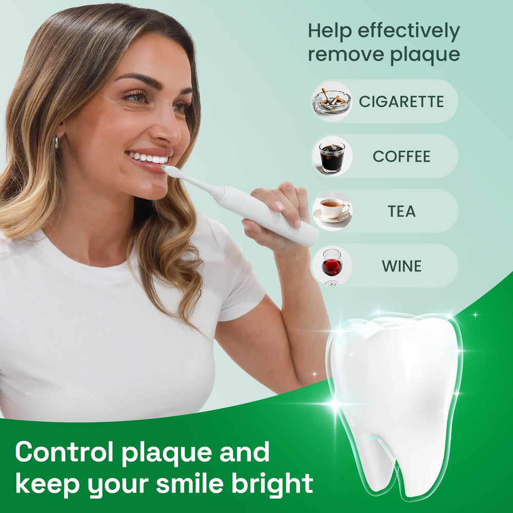 Brushmo BM928 rounded-ended bristles reduce gum irritation.