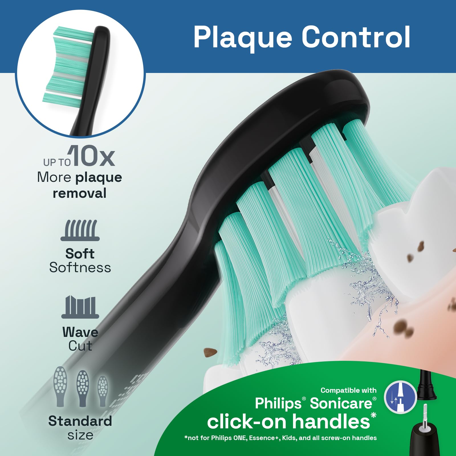 Brushmo BM928BK green reminder bristles signaling replacement timing during brushing