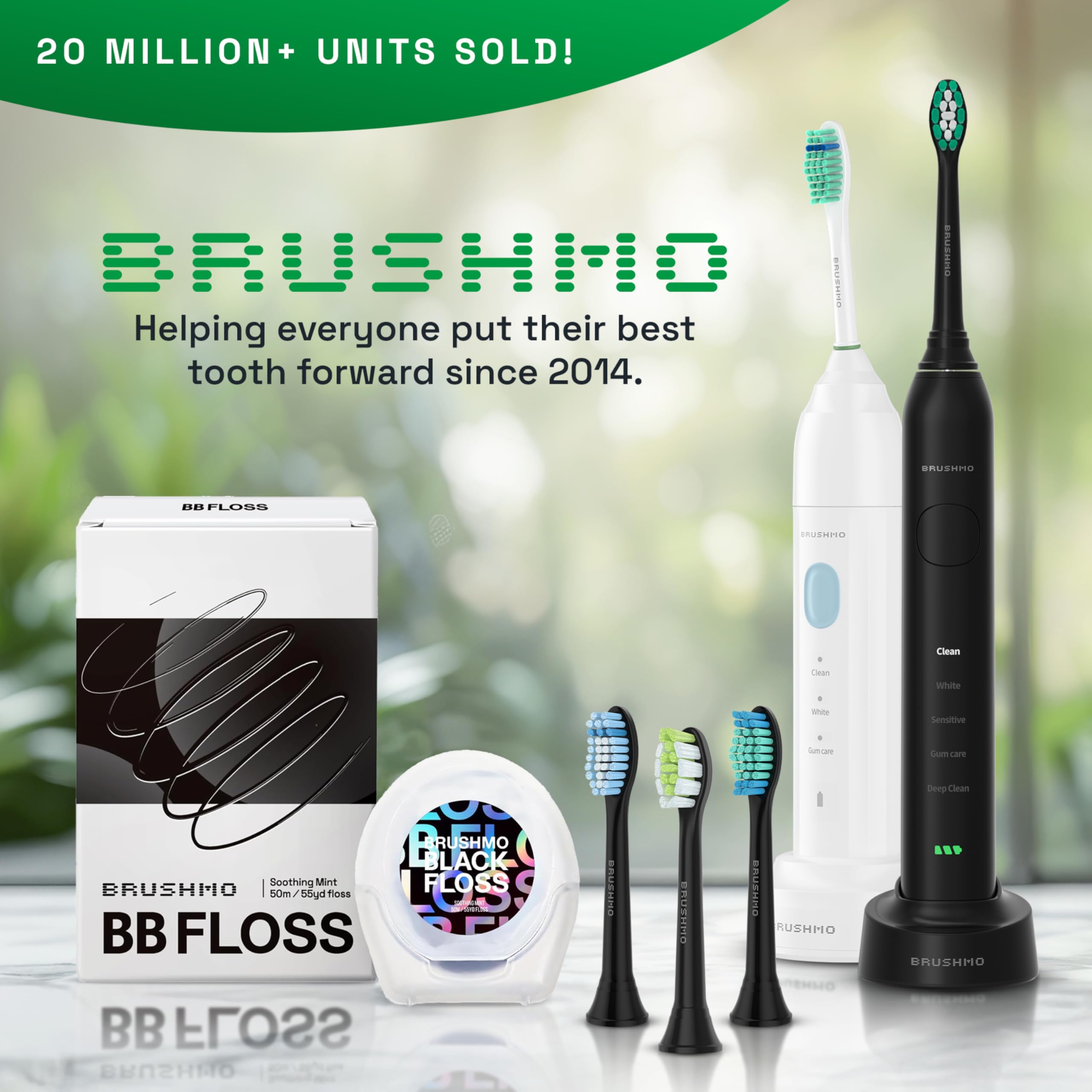 Brushmo BM928BK high-band recovery bristles resist wear for durable cleaning