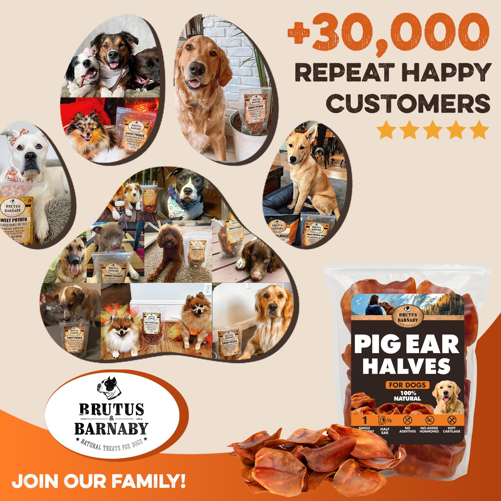 BRUTUS & BARNABY ready-to-serve packaging displays quality and freshness.