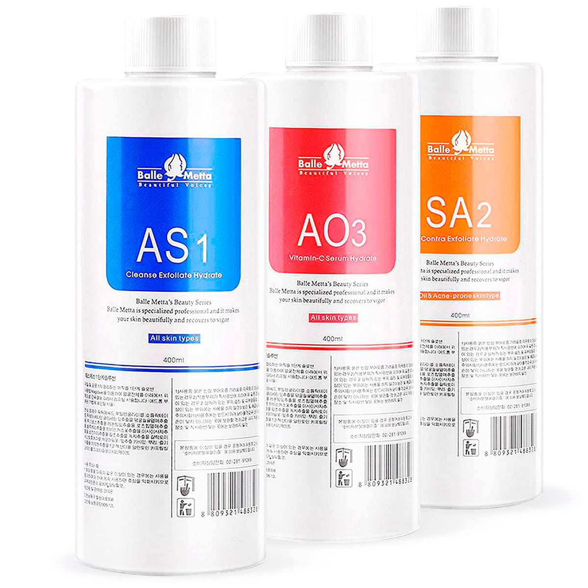 BRÜUN hydrogen-oxygen facial machine with AS1 bottle for deep cleansing at home