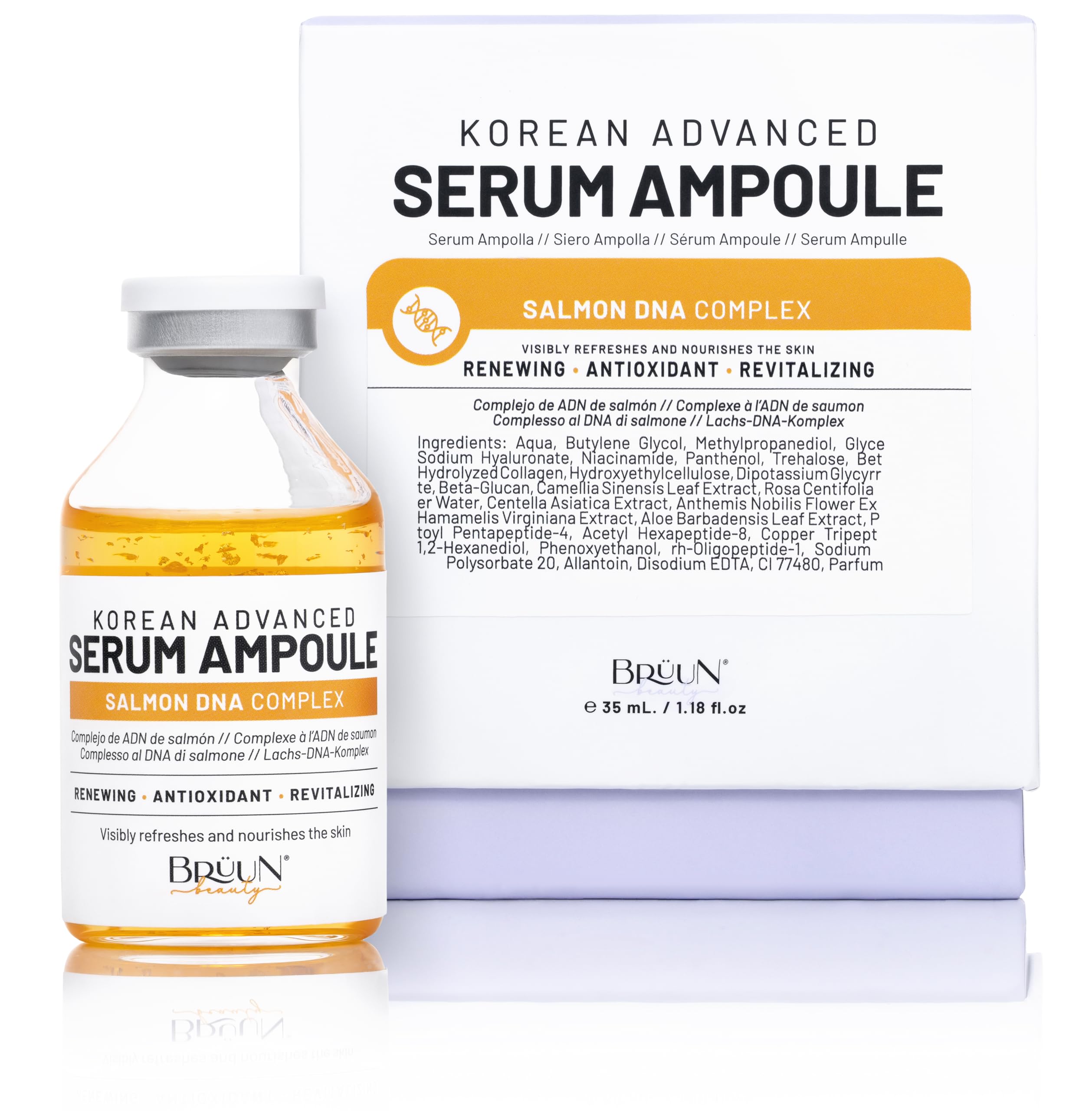 BRÜUN SD ampoule bottle for at-home microneedling skincare.