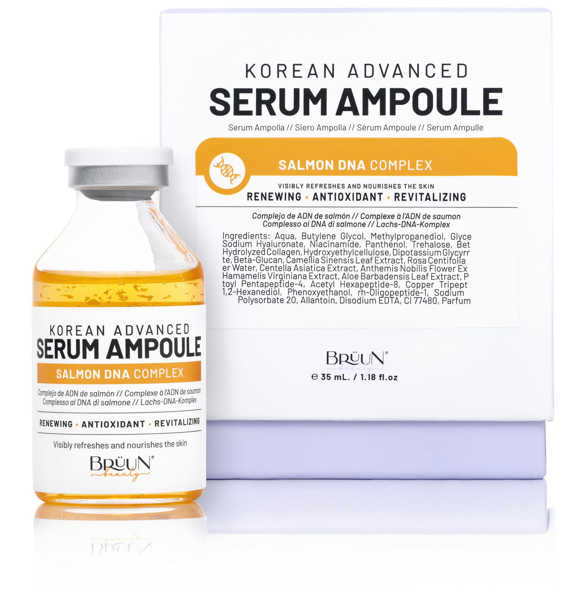 BRÜUN SD ampoule bottle for at-home microneedling skincare.