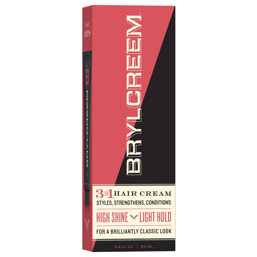 Brylcreem 3-in-1 original high shine bottle for classic slick-back styling with light hold