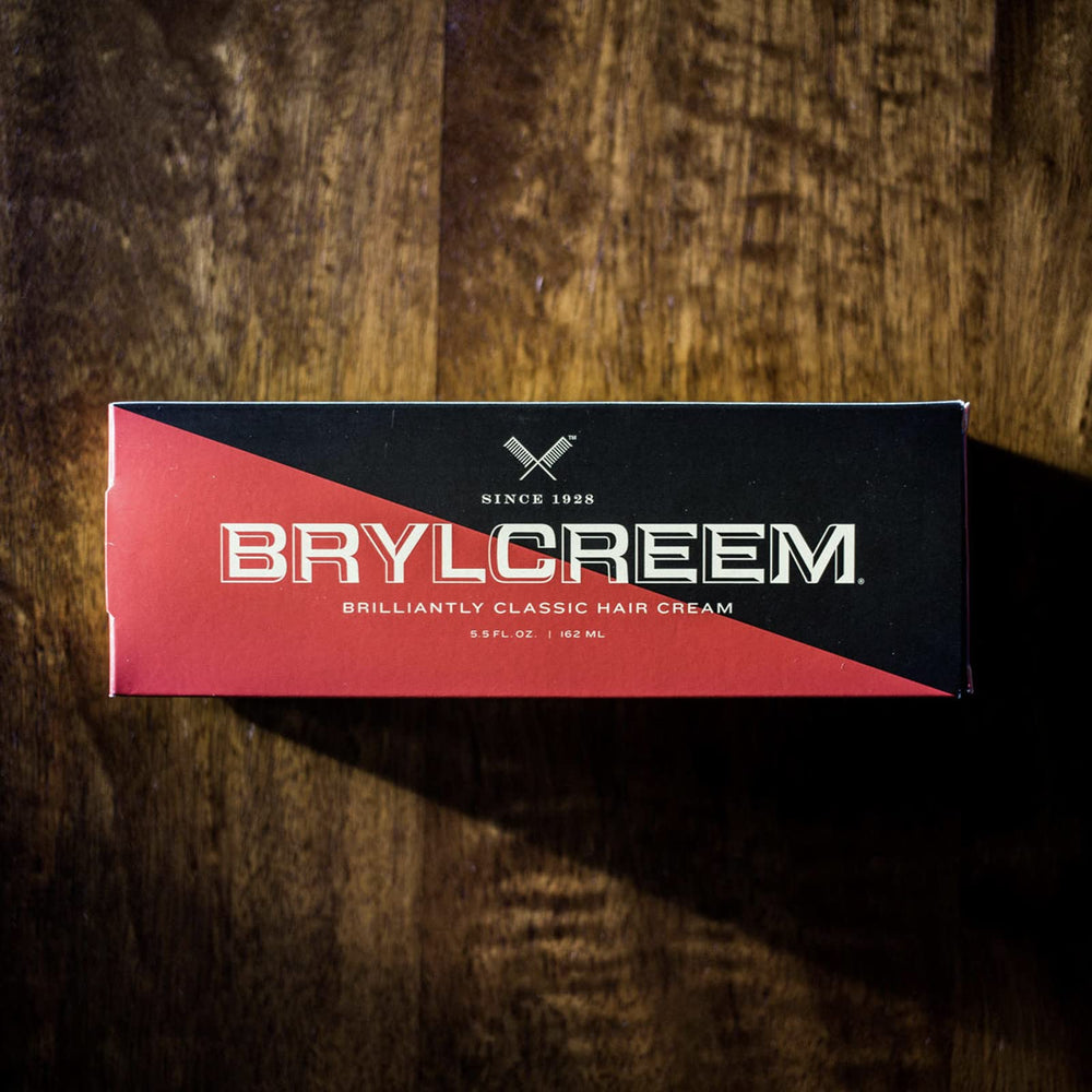 Brylcreem 3-in-1 original high shine hand application showing dime-sized amount for precise styling
