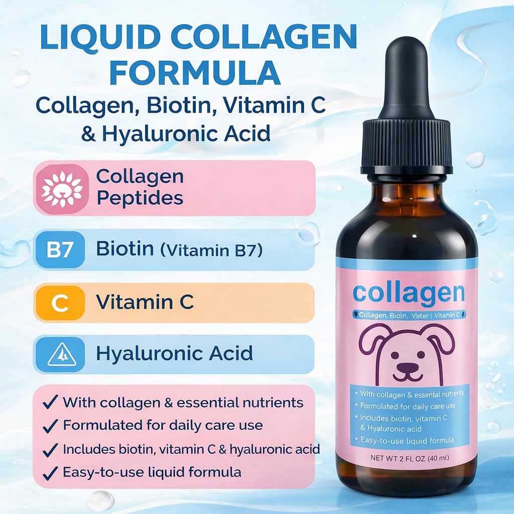 BRYWSDHA Liquid Collagen for dogs nails support and coat health