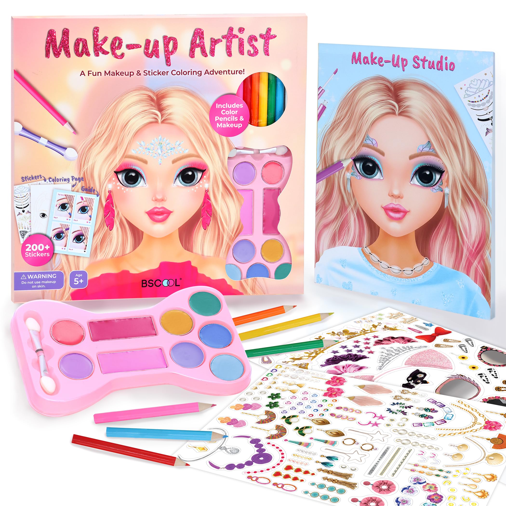 BSCOOL Make-up Artist front view, portable and ready for travel play