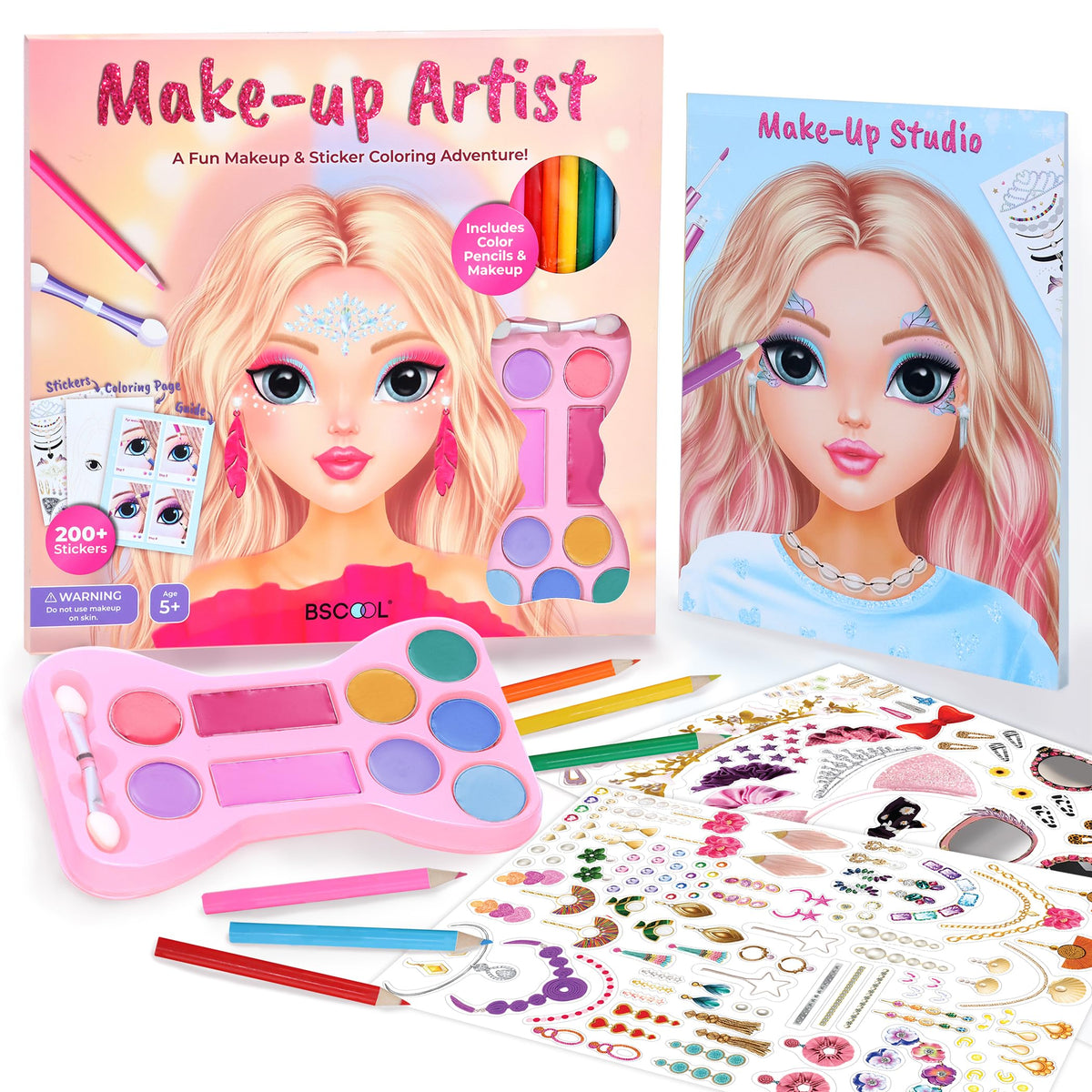 BSCOOL Make-up Artist front view, portable and ready for travel play