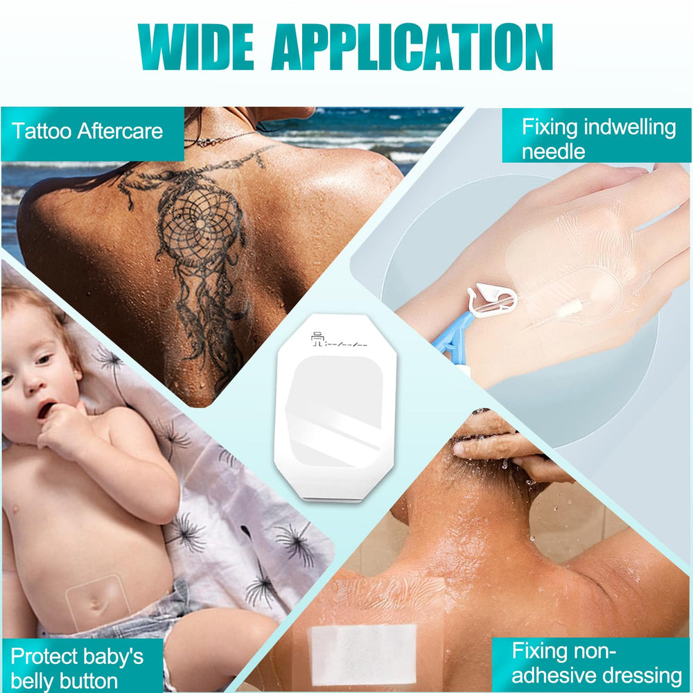 BSeWenerte tattoo-aftercare bandage protects healing tattoo areas.
