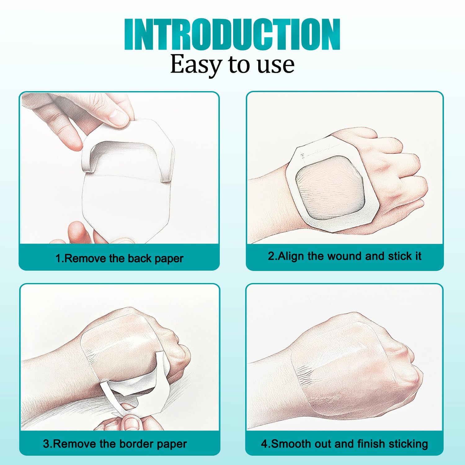 BSeWenerte wound-care bandage blocks dust and sweat from minor injuries.