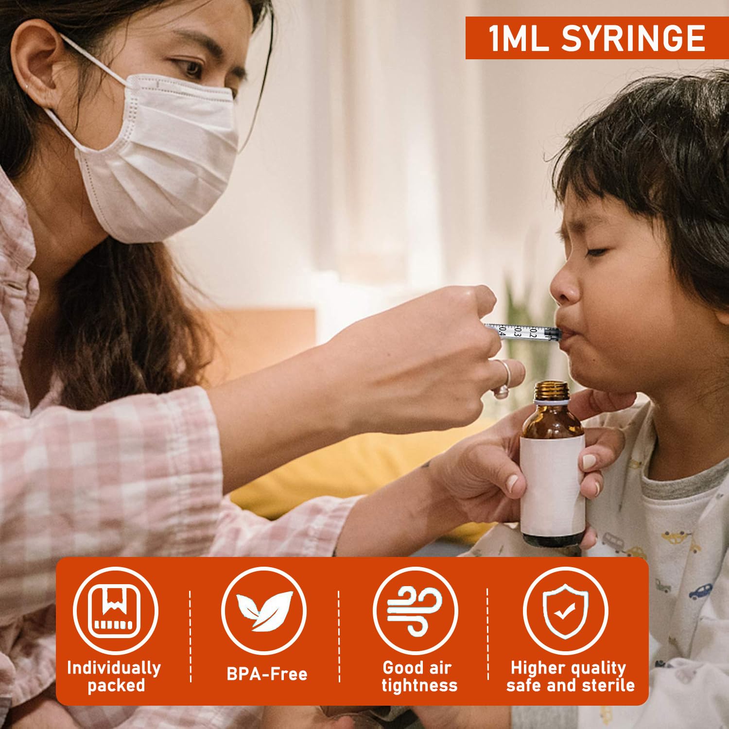 BSeWenerte 1ml syringe for colostrum collection and transfer.