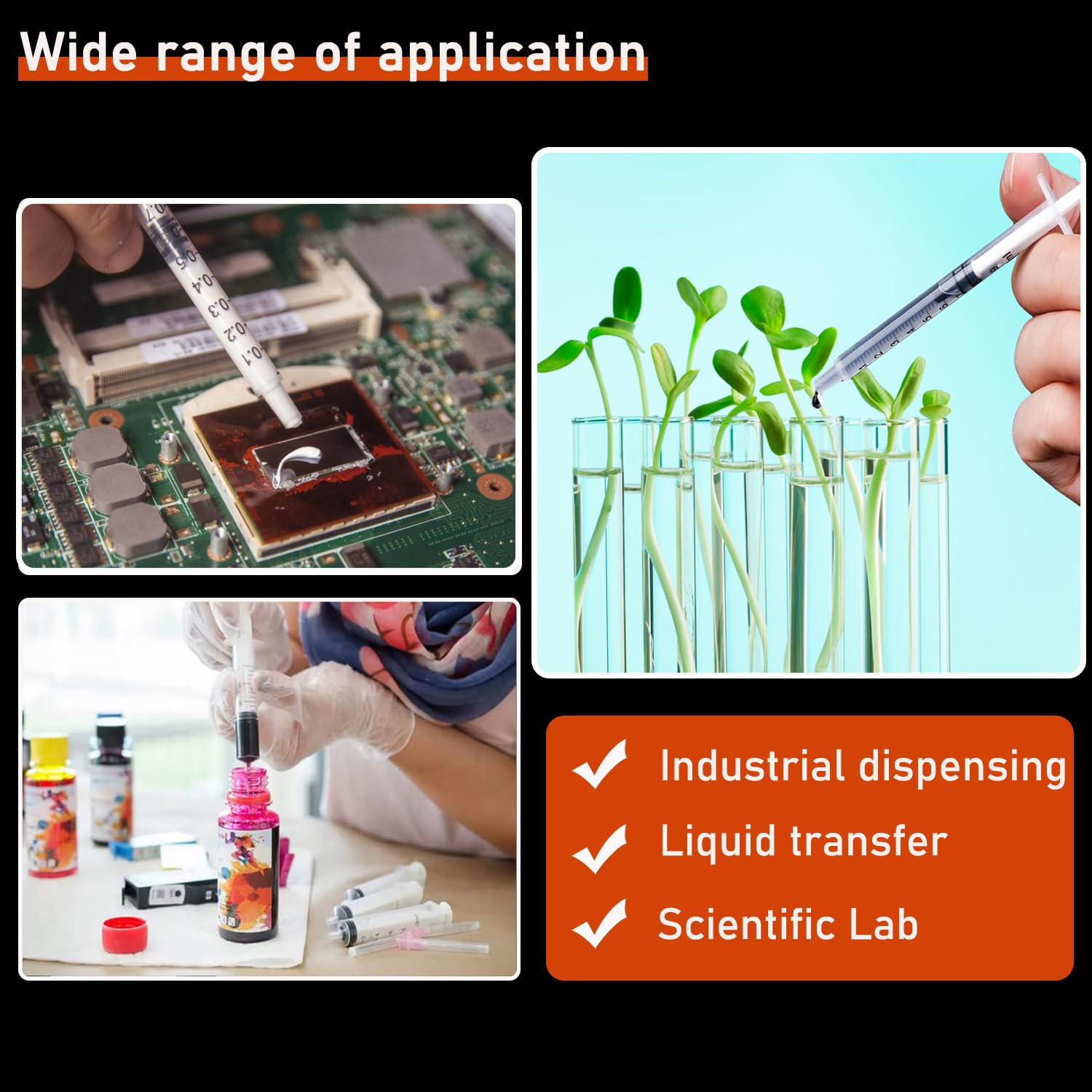 BSeWenerte syringe for lab and educational use.