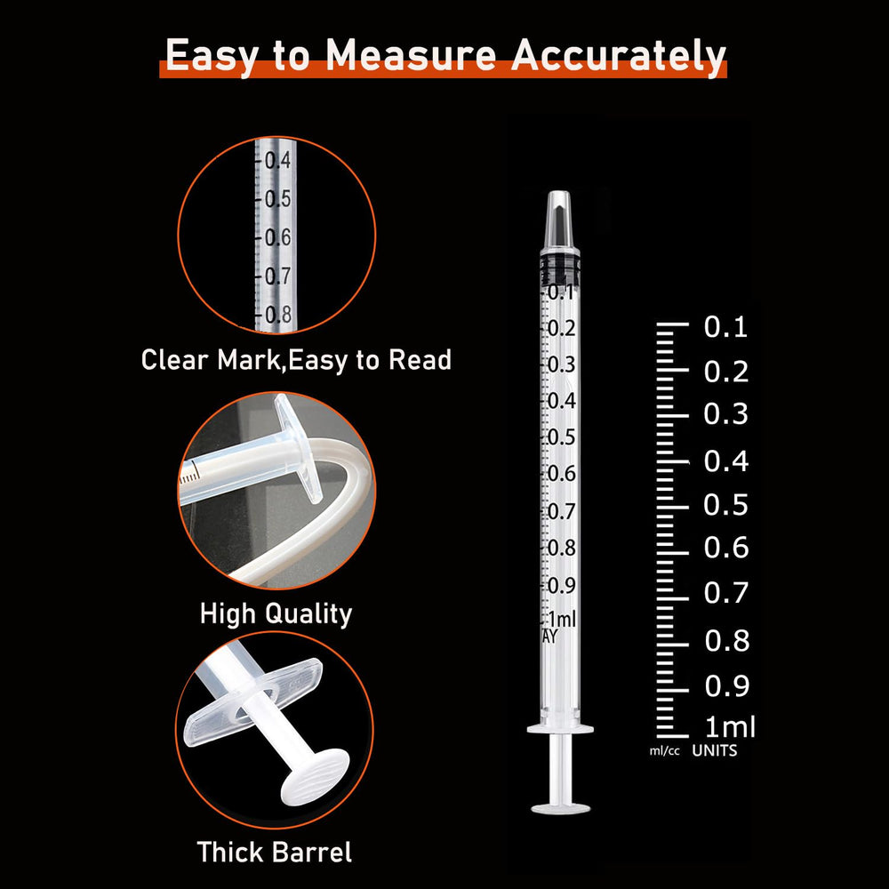 BSeWenerte syringe with cap helps prevent leaks during use.