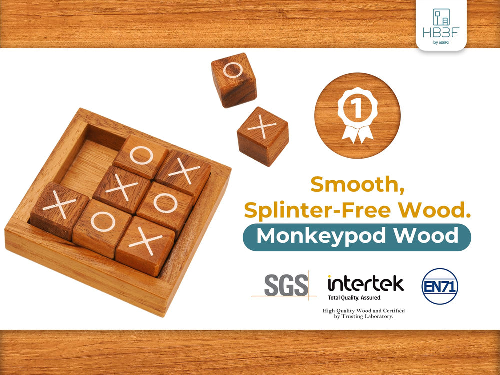 BSIRI handmade wooden decor piece adds warmth to any room and doubles as a game.