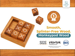 BSIRI handmade wooden decor piece adds warmth to any room and doubles as a game.