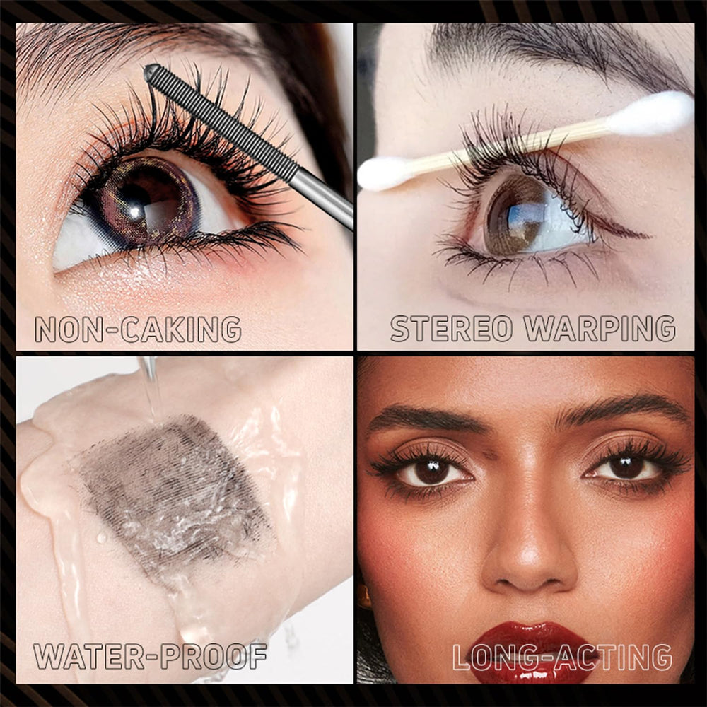BSLCEKL Iron Wand Mascara brushless metal wand glides smoothly.