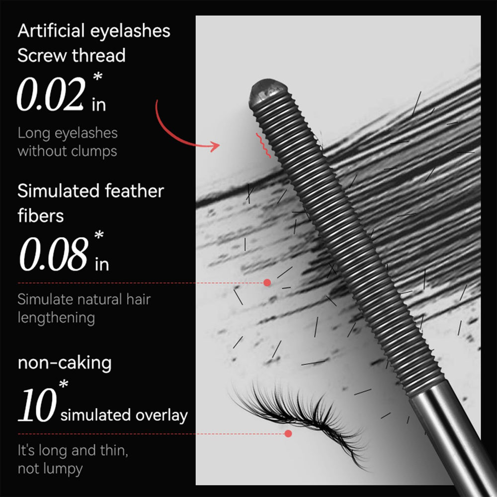BSLCEKL Iron Wand Mascara long-wear finish resists smudge through day.