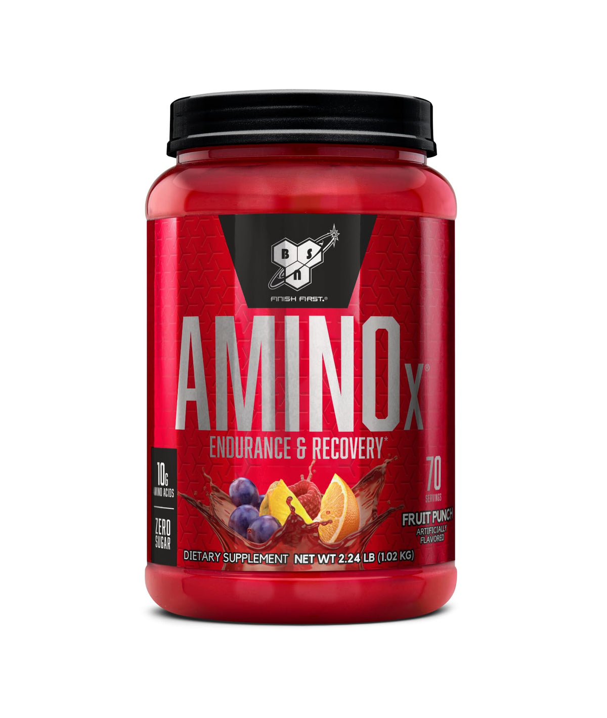 BSN AMINO X Fruit Punch tub ready for endurance support during workouts