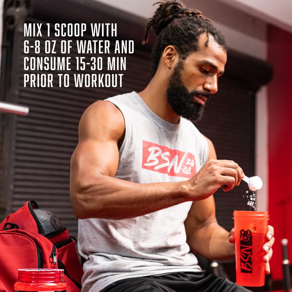 BSN N.O.-XPLODE VASO intense pump close-up suggests strong performance