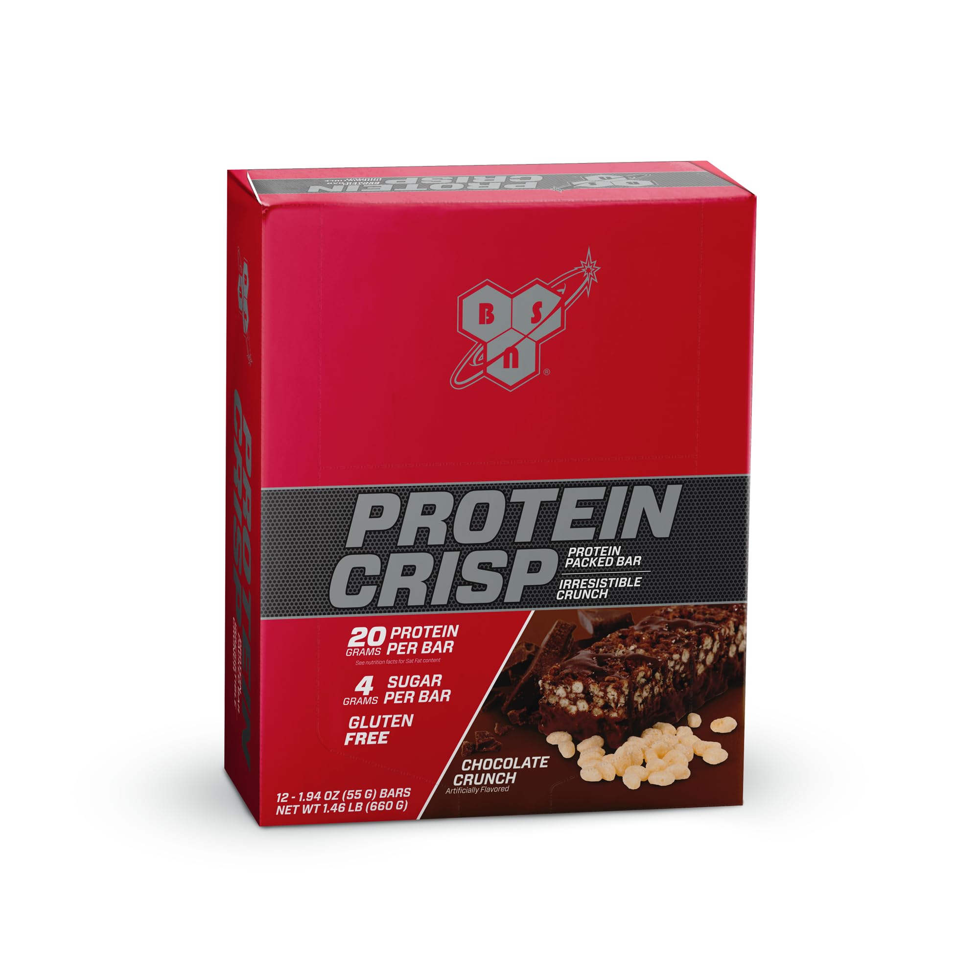 BSN Protein Crisp Bar tasty macro-friendly option for workouts and travel.